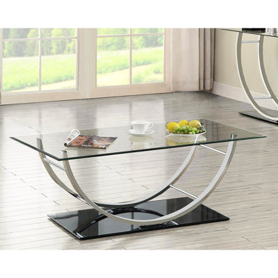 , Verre, Rectangulaire, En U, Table basse, Disposition incurvée, Confort, Style, Cadre en verre de style contemporain, Conception lisse, Esthétique, Utilisation de l'espace de travail, Espaces modernes