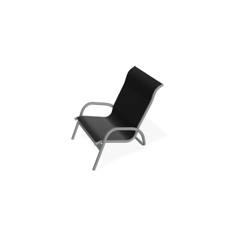 Beach Chair, Black 5D Sunbrella®, Textured Graphite