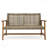 Patio Loveseat Hampton Wood & Wicker