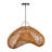 1-Light Pendant Lights Rattan Geometric-1860963221
