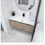 Armoire de salle de bain 48 po avec lavabo, portes à fermeture douce et tiroir, montage flottant, 48 po x 18 po (emballage KD)