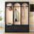 Hall Tree with 8 Hooks and 3 drawers-891431032