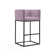 Upholstered Counter Stool with Metal Frame