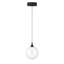 Iissa, luminaire suspendu, 6 po, noir mat, verre transparent-2002446594