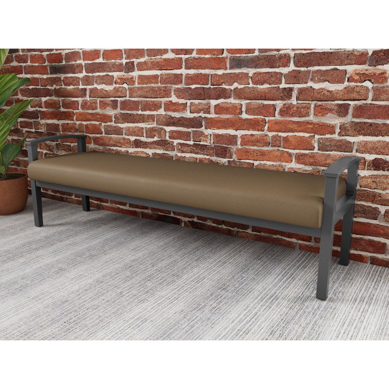 Banc en bois massif Amherst, Patriot Plus taupe, Étain