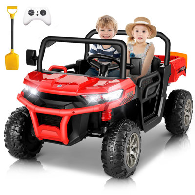 Delia Himimi 24 Voltage  Ride On Dump Truck, 2 Seater Kids UTV with Electric Dump Bed, Remote Control