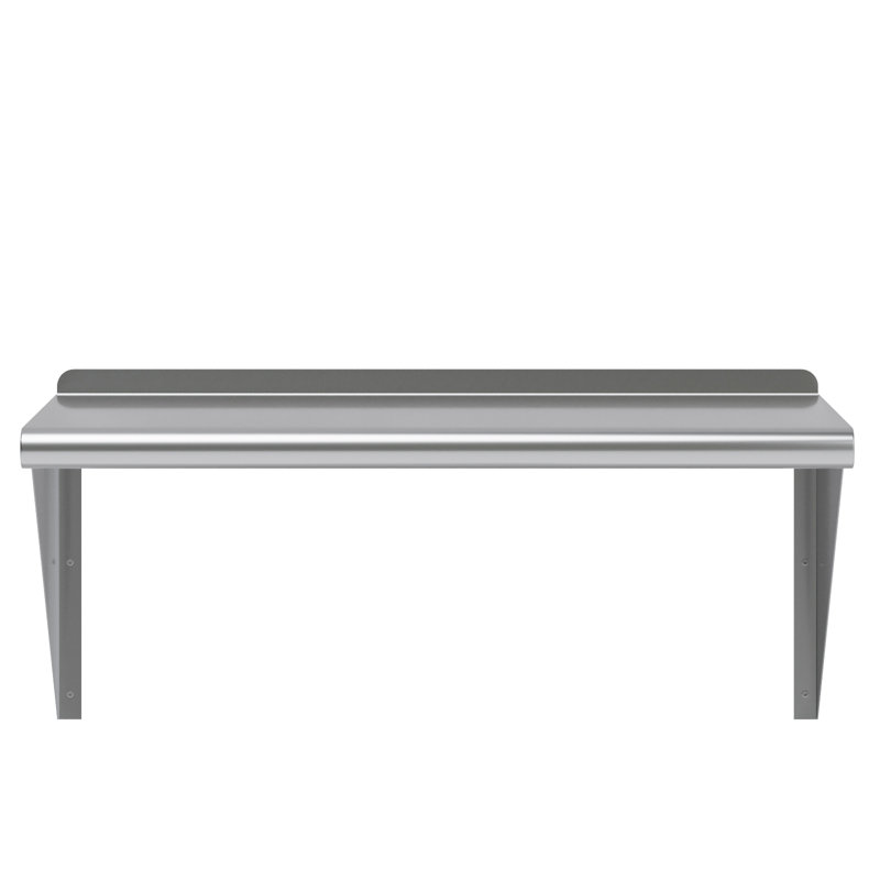 Tablette murale en acier inoxydable, H 15 po x l 30 po x P 16 po