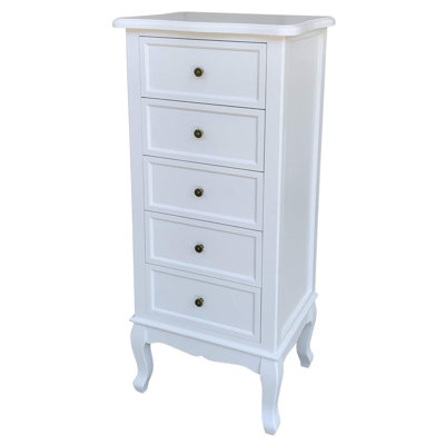 47 cm W Chest of 5 Drawers