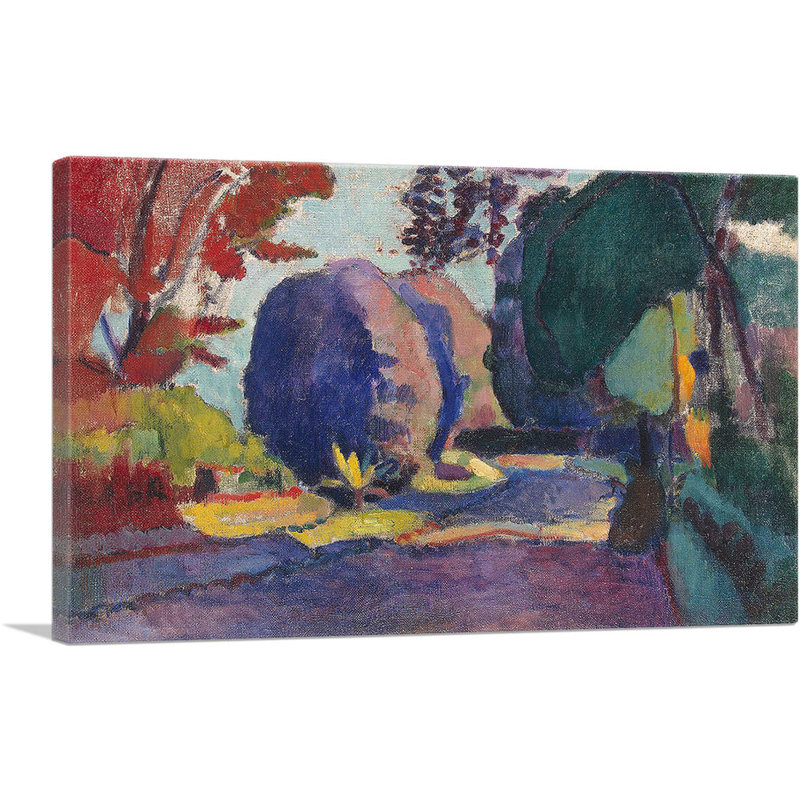 "Jardin du Luxembourg" par Henri Matisse, reproduction d'art sur toile tendue, H 12 po x l 18 po x 1,5 po