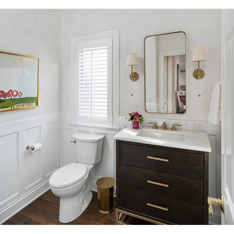 Paire de poignées fantaisie irrégulière, Bronze champagne
