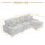 Canapé modulaire en velours côtelé 3 pièces Milbrey-439441746-439441759
