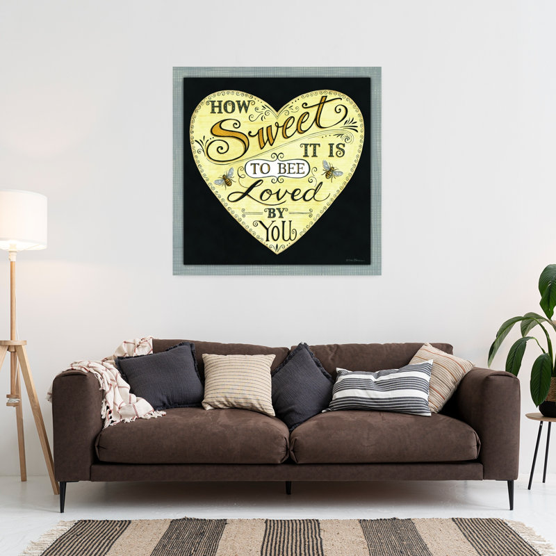 «How Sweet It Is To Bee Lived By You», art contemporain, H 36 po x l 36 po
