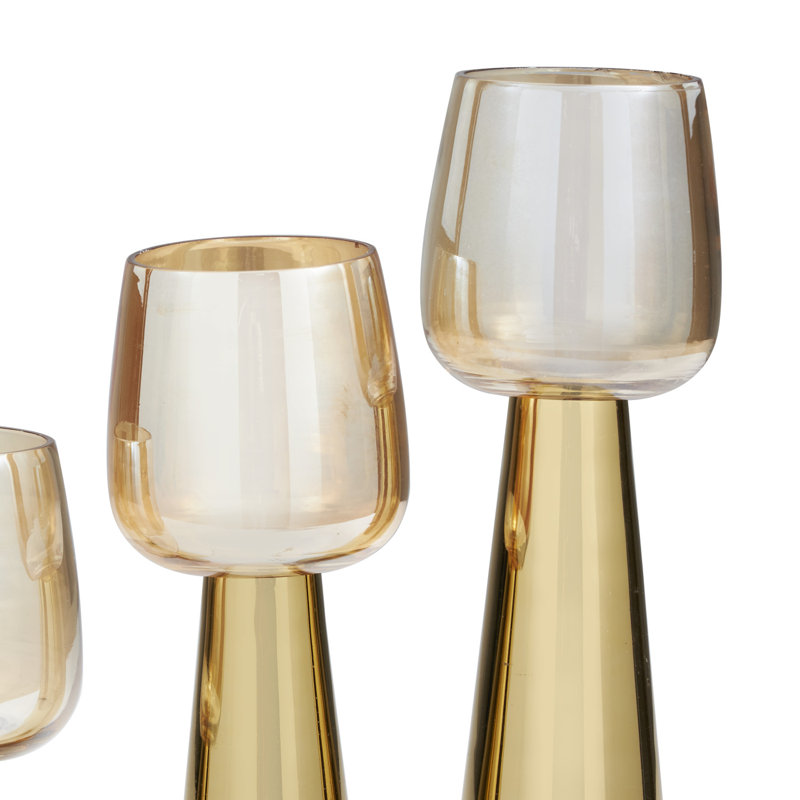 Merriweather 11.65'' H Tabletop Candlestick, Polished Gold