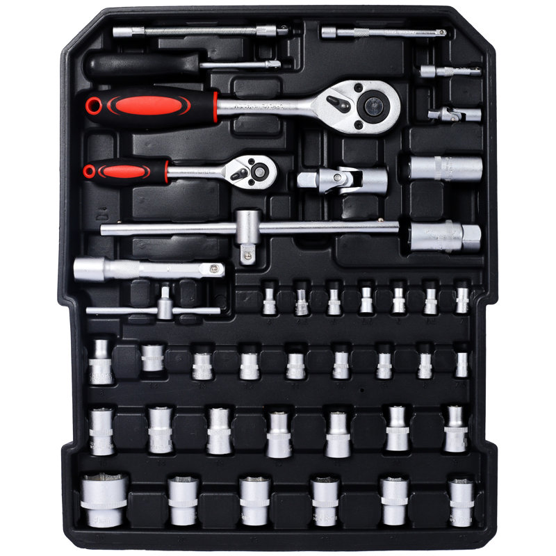 899 Home Maintenance - Rolling Silver Toolbox With Storage Versatile For And Garden Tasks 899pcs Tool Comprehensive Kit