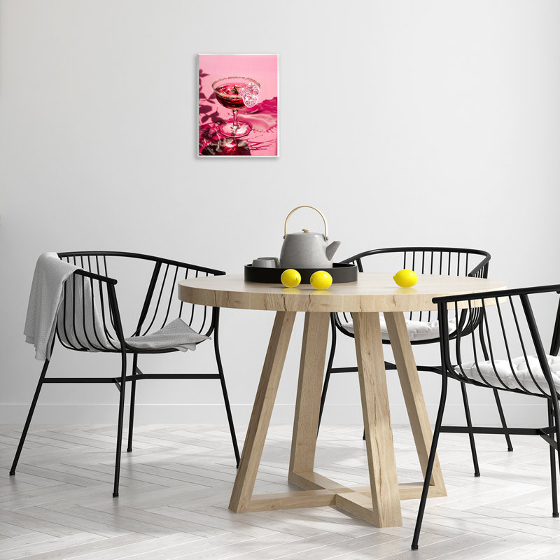 Art mural rose sur verre scintillant par Ziwei Li