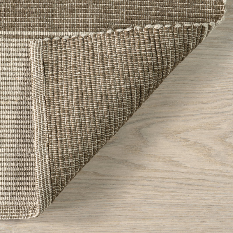 Sand and Beige Tufted Handmade Cotton 4' x 6' Area Rug