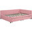 Upholstered Daybed With Storage  Pink Linen , No Box Spring, Bed 2 In Pink Linen - Stable Frame For A Good Night's Rest-1129669272