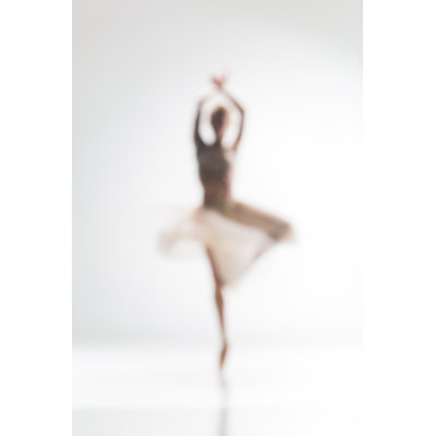 Silhouette of Ballerina - Photographie sur toile tendue