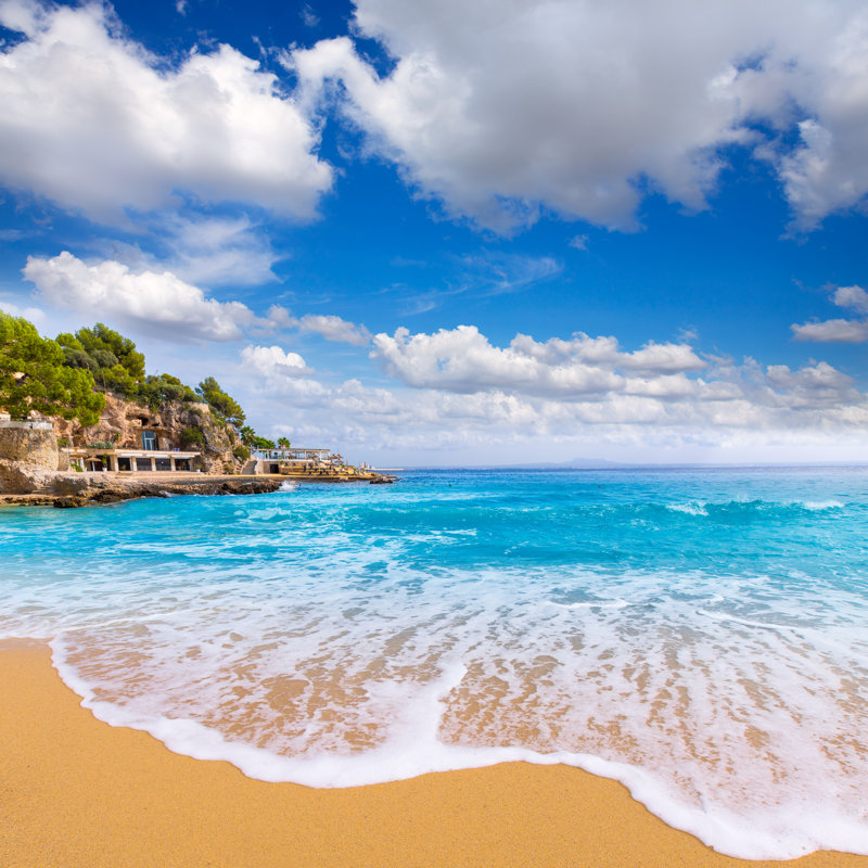 Plage de Majorque, plage de Illetas par Jens_Lambert_P photography - Photographie sur toile tendue, L 20 po x H 20 po
