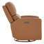 Fauteuil inclinable électrique pivotant en cuir avec port USB de 29,92 po de largeur Coston