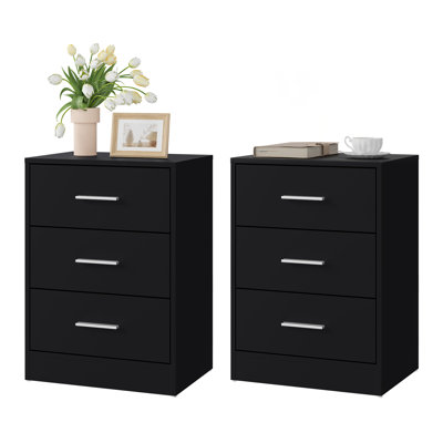 39cm W Manufactured Wood Bedside Table