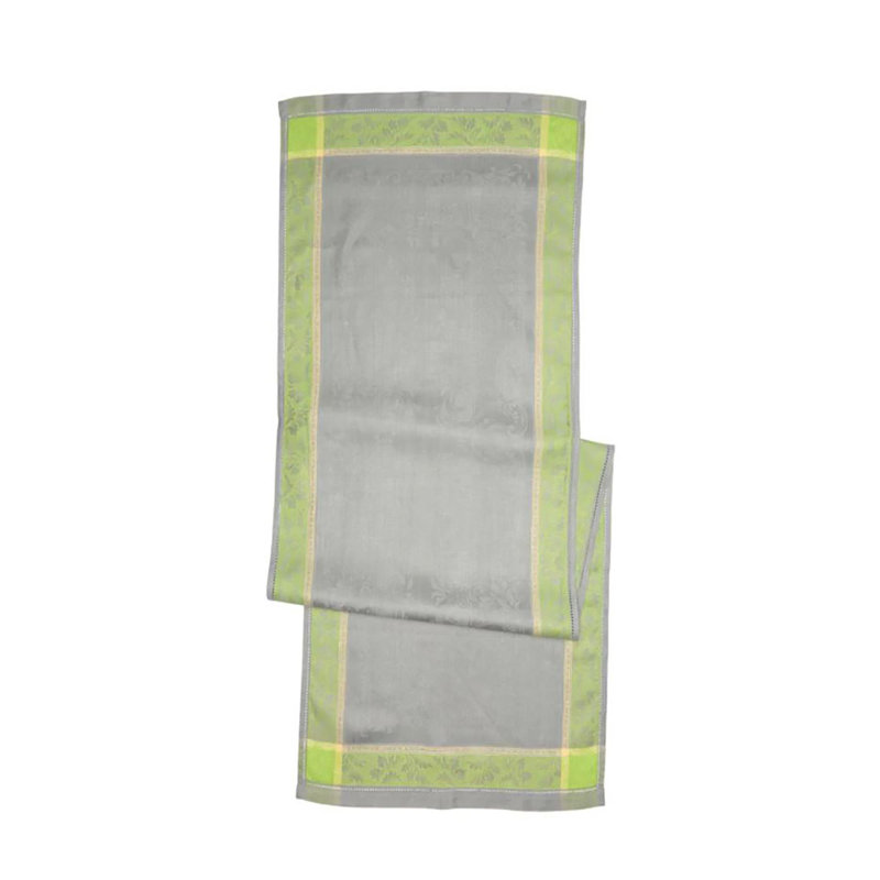 French Home Linen Arboretum Tablecloth, Ivory/Taupe, 71" L x 104" W