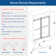 48'' W 76'' H Frameless Rectangle Reversible Shower Stall