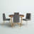 Simmerman 4-Person Round Upholstered Dining Set-1838033691
