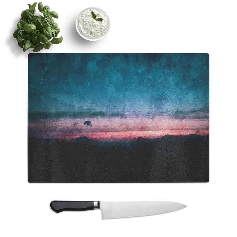 Tempered Glass the Lake District Chopping Board, 28.5 cm x 39 cm