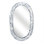 Trubadur Blue And White Bone Inlay Oval Wall Mirror