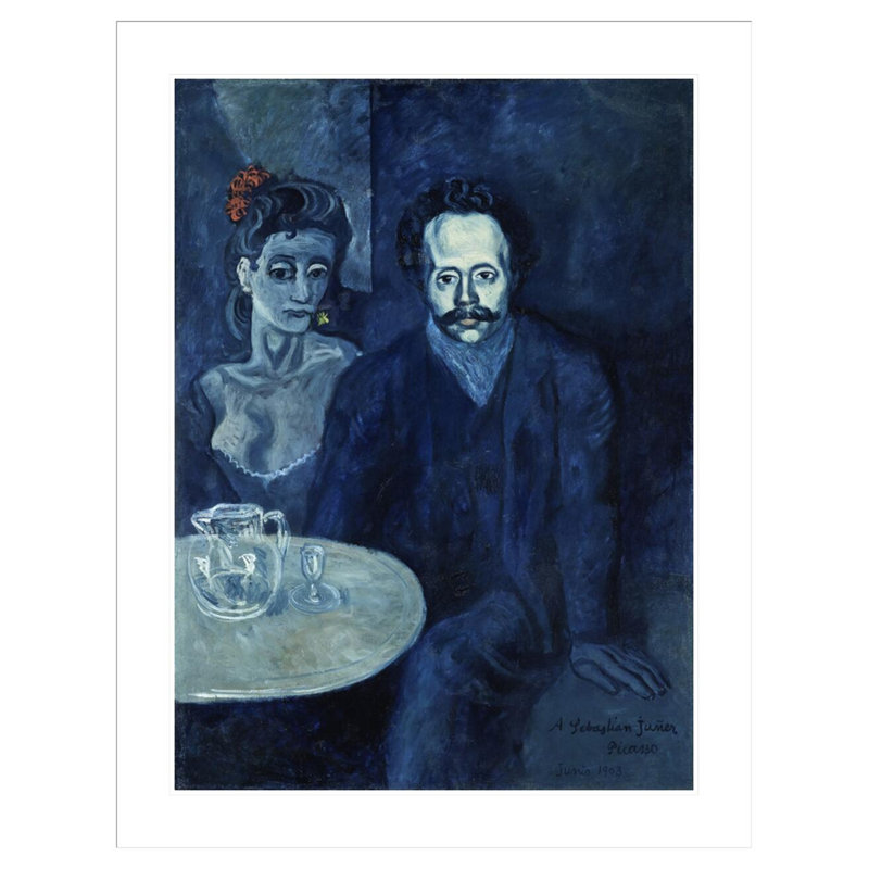Portrait de Sebastià Junyer Vidal par Pablo Picasso, impression giclée sur cadre, H 41,5 po x l 32,34 po