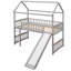 Lit mezzanine, lit maison avec glissade-1259545835