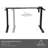 Electric Stand Up Desk Frame with Rear-set Legs (DESK-100E-RB series)-96922634