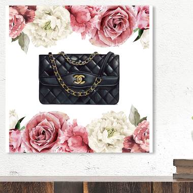 Gucci Butterfly (Horizontal) by by Jodi - Graphic Art Mercer41 Format: Wrapped Canvas, Size: 28 H x 48 W x 1.5 D