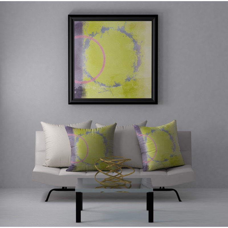 Abstract Reversible Throw Pillow, 18" x 18"