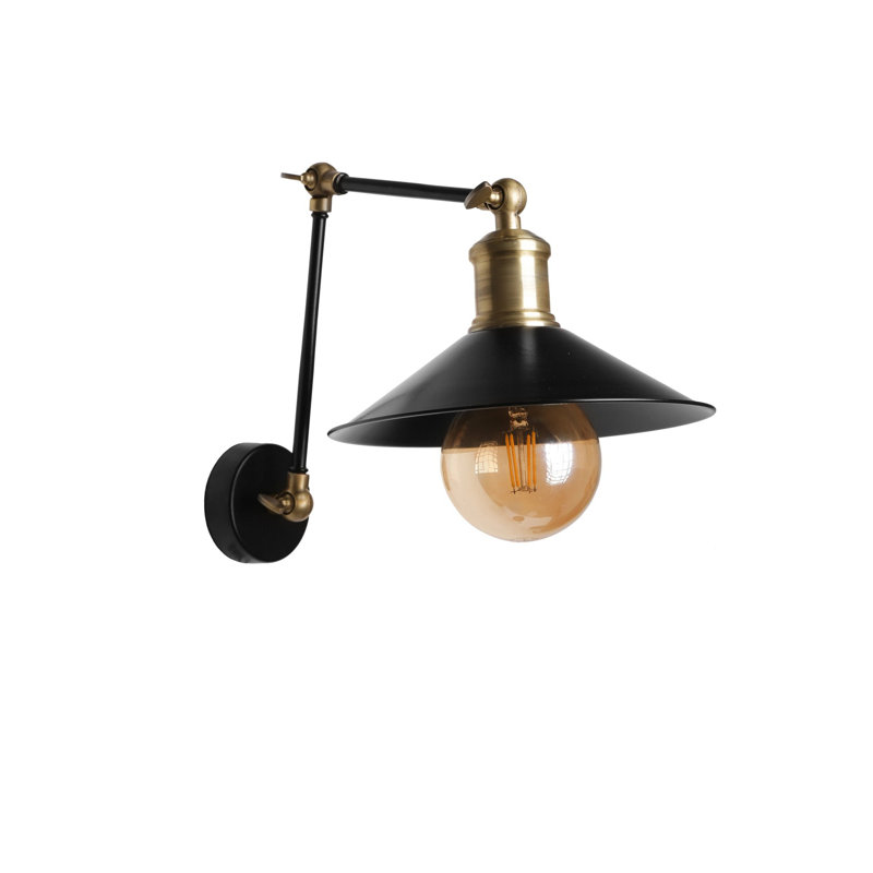 Bras pivotant noir à 1 lumière Seren