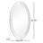 Henning Metal Oval Wall Mirror