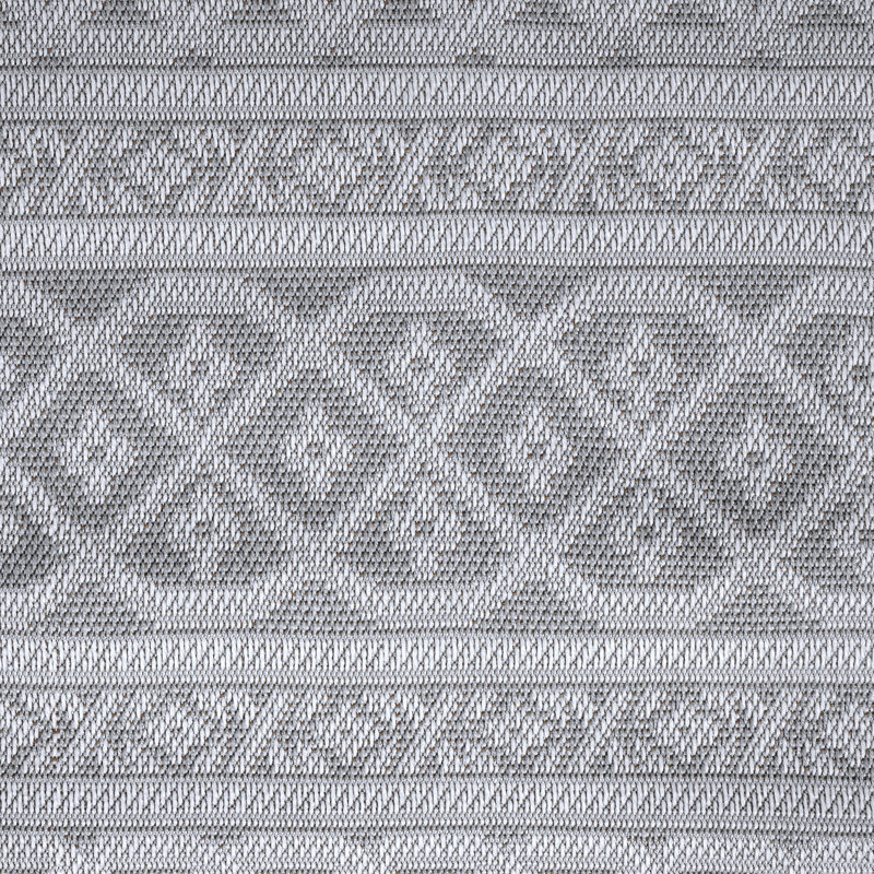 Tapis gris tissé à plat Campbelltown, Rond 7 pi 11 po
