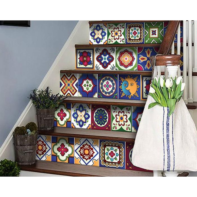 Adhésif décoratif à carreaux décoratifs, H 7 po x l 7 po