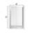 Étoile 44"-48" W x 76" H Frameless Single Sliding Shower Door with Soft-Closing and Clear Tempered Glass-99354112