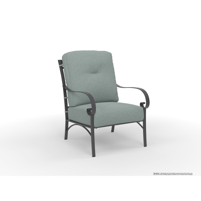 Pasadera Outdoor Lounge Chair, Trax Burgundy, Graphite