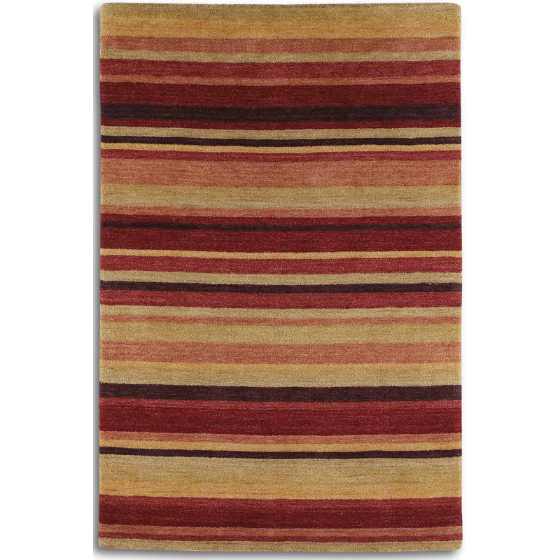 Regatta Striped Wool Area Rug, Rectangle 120 x 180cm