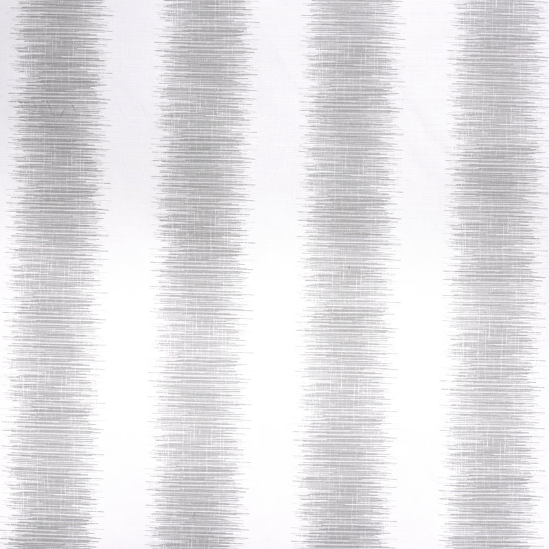 Hampton Stripe Fabric, Gray/White