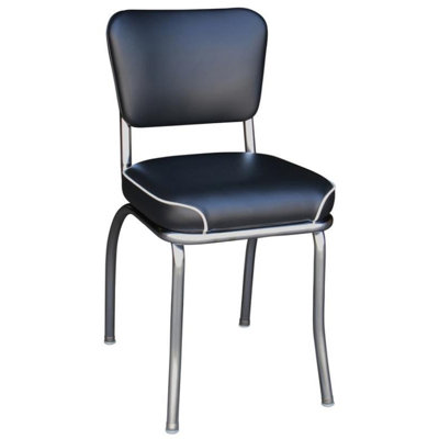 Retro Home Side Chair in Chrome by Richardson Seating