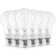 Luxrite Vintage A19 LED Light Bulb 7W=60W 5CCT 2700K 3000K 3500K 4000K 5000K Dimmable 800 Lumens, Standard LED Edison Bulb UL Listed, E26 Base 6 Pack