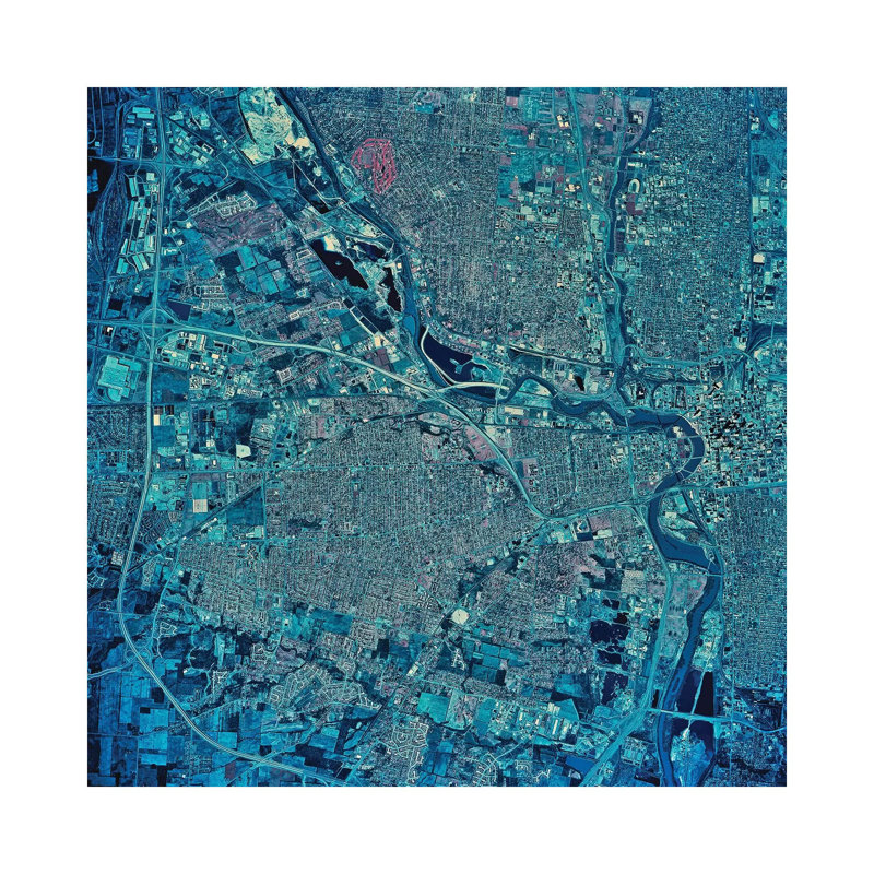 Columbus, Ohio 1 Piece Wrapped Canvas Wall Art, 45.72 cm H x 45.72 cm W x 3.175 cm D