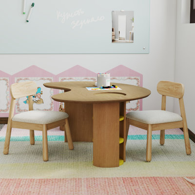 Ensemble de table et de chaises pour enfants, 3 pièces