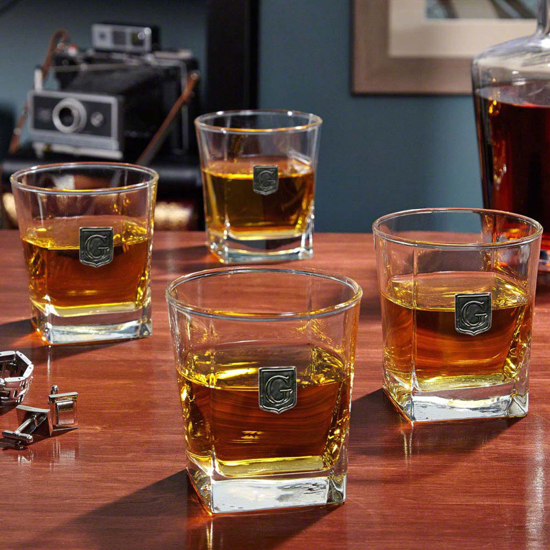 10 oz. Ensemble de 4 verres à whisky personnalisés, Oui
