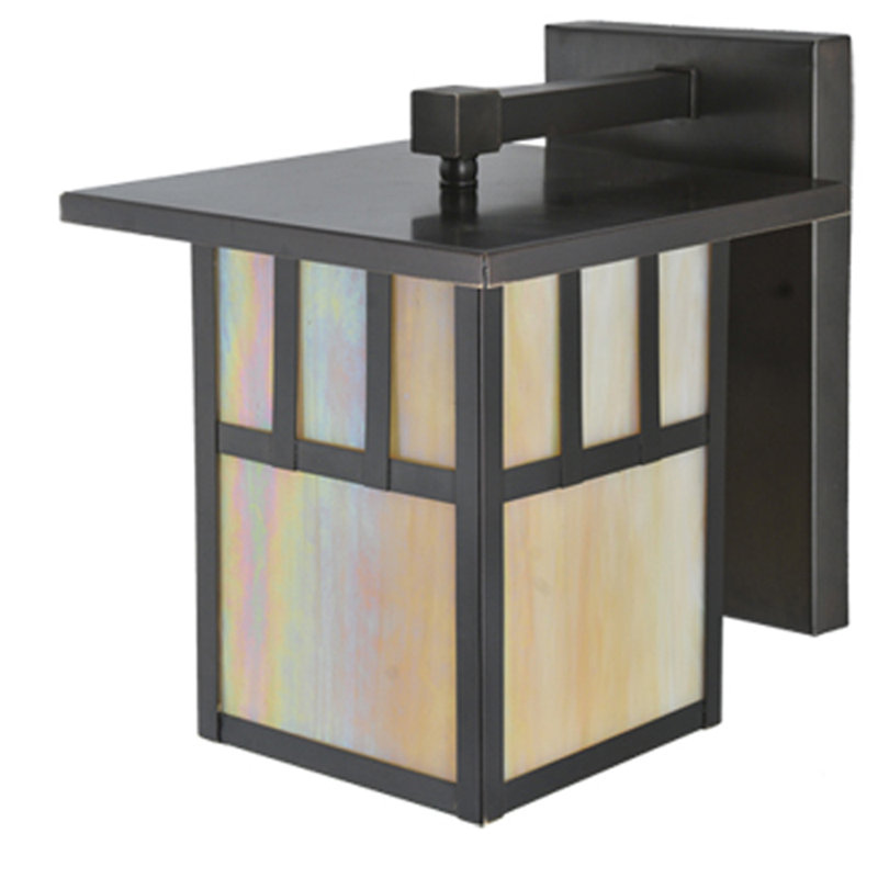 1 - Light Outdoor Wall Lantern, 10.75" H x 9" W x 11.5" D