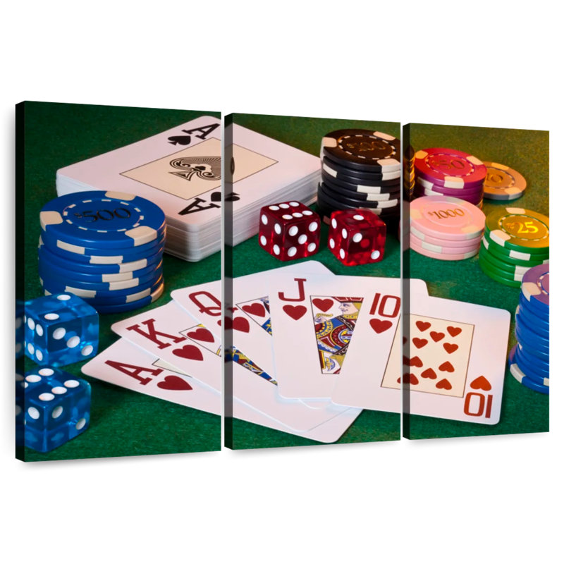 Senne Winning Royal Flush, H 32 po x l 50 po